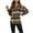 Khaki, variant on IROINNID Cardigan for Women Open Front Plaid Long Sleeved Shirt Lapel Single Breasted Jacket Long Sleeved Coat,Hot Pink