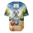 thumbnail image 2 of Happy Father's Day Dalmatian Playing Basketball with Best Dad Jersey All Over Print 3D Baseball Shirt Dog Lover Softball Sport - 13006, 2 of 6