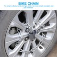 thumbnail image 2 of FONDOTIN 1Set Durable Galvanized Steel Door Chain Lock Silver Anti-Theft Latch for Bikes and Homes, 2 of 5