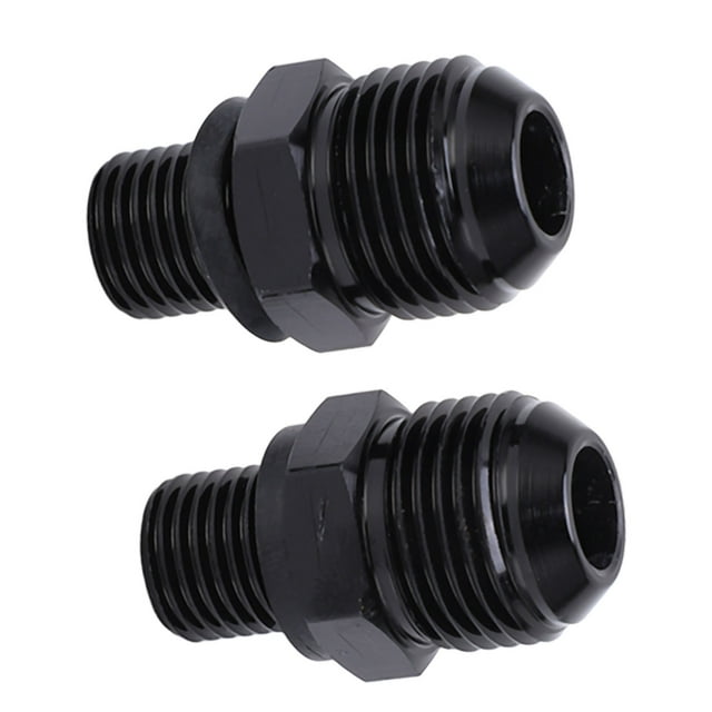 Aluminium Alloy Oil Cooler Adapter,1 Pair 8ANx1/4NPS Aluminium Transmission Oil Cooler Adapter Transmission Oil Cooler Connector Versatile Functionality