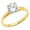 Yellow Gold, variant on Jewelry 14k Yellow Gold 1ct TGW Round-cut Diamonette Solitaire Engagement Ring