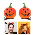 thumbnail image 2 of Creative Smiling Pumpkin Hairs Barrettes Halloween Hair Clips Halloween Hair Accessories Pumpkins Hairpins for Kid Adult, 2 of 9