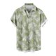 thumbnail image 4 of Mens Casual Manga Corta Botón Abajo Camisas Turndown Cuello Hawaii Impresión Botón Camisa Cardigan, 4 of 5