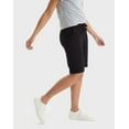thumbnail image 2 of Hanes Women's French Terry Bermuda Shorts, 11" Black S, 2 of 5