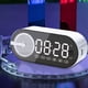 thumbnail image 1 of Altavoz con sensor inteligente, despertador con sonido Bluetooth, sonido Bluetooth, luces deslumbrantes, miniordenador portátil de escritorio, audio Bluetooth para el hogar y el exterior., 1 of 3
