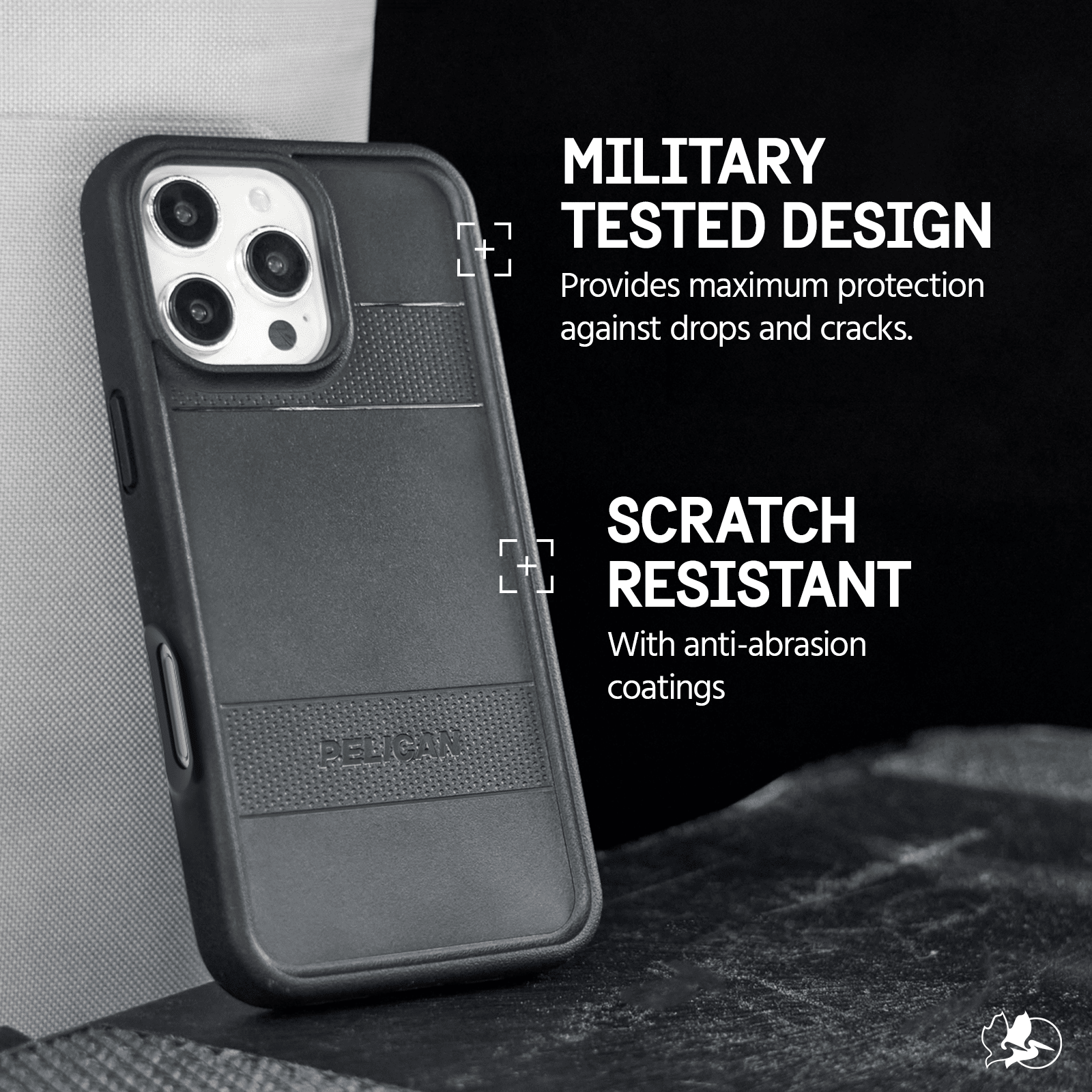 Pelican Protector iPhone 16 Pro MagSafe Case Black
