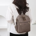 thumbnail image 3 of Stylago Fashion Backpack Purse for Women Versatile Detachable Strap Crossbody Bags Ladies Multiple Zip Pockets Travel Daypack Brown, 3 of 6