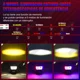 thumbnail image 2 of Faros De Lupa Auxiliares Led 6 Modos Luz De Advertencia Moto, 2 of 7