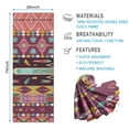 thumbnail image 2 of Ethnic Figure and Pattern Hot Yoga Mat Towel Non Slip for Hot Yoga - Quick-Drying Yoga Mat Cover with 4 Corner Pockets with Travel Bag - Hot Yoga Towel Non Slip Grip Moisture Wicking Sweat 70"x26", 2 of 6