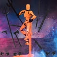 thumbnail image 1 of Figura de acción XIAOLE impresa en 3D, robot articulado móvil de 13 figuras de acción, robot móvil de múltiples articulaciones, juguetes de maniquí impresos en 3D, figuras pintadas a mano para San, 1 of 4
