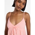 thumbnail image 4 of No Boundaries Babydoll Cami Top, Women's XXS-XXL, 4 of 5
