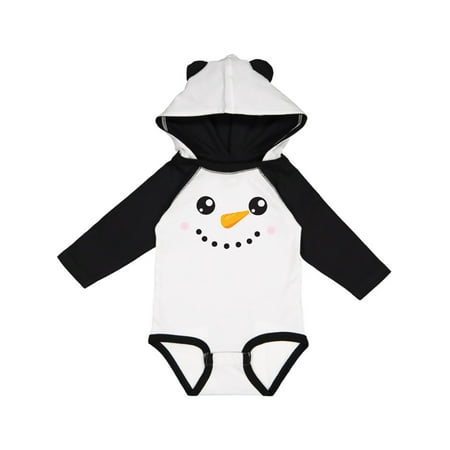 

Inktastic Christmas Snowman White Snowman Carrot Nose Gift Baby Boy or Baby Girl Long Sleeve Bodysuit