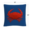 thumbnail image 2 of Modern 3D Red Crab By Abc 16 X 16 Decorative Throw Pillow, 2 of 4