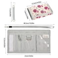 thumbnail image 3 of JIALIOU Nylon Trifold Card Wallet with ID Window Zipper Pocket for Men Women Teen Disco Balls Wear Santa Hats, 3 of 7