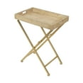 thumbnail image 1 of hometrends Marmora Gold/Natural Fold Away Rectangle Accent Table, 1 of 5