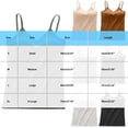 thumbnail image 3 of Women's Sleeveless Undershits V Neck Thin Strap Cami with Built-in Bra Soft Cotton Summer Tank Tops Beige S, 3 of 5