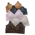 thumbnail image 4 of Comfort Unlined Leisure Bra for Home and Casual Wear with Printed design Seamless Push Up Support Adjustable Straps No Wire Leopard Pattern for All Seasons, 4 of 4