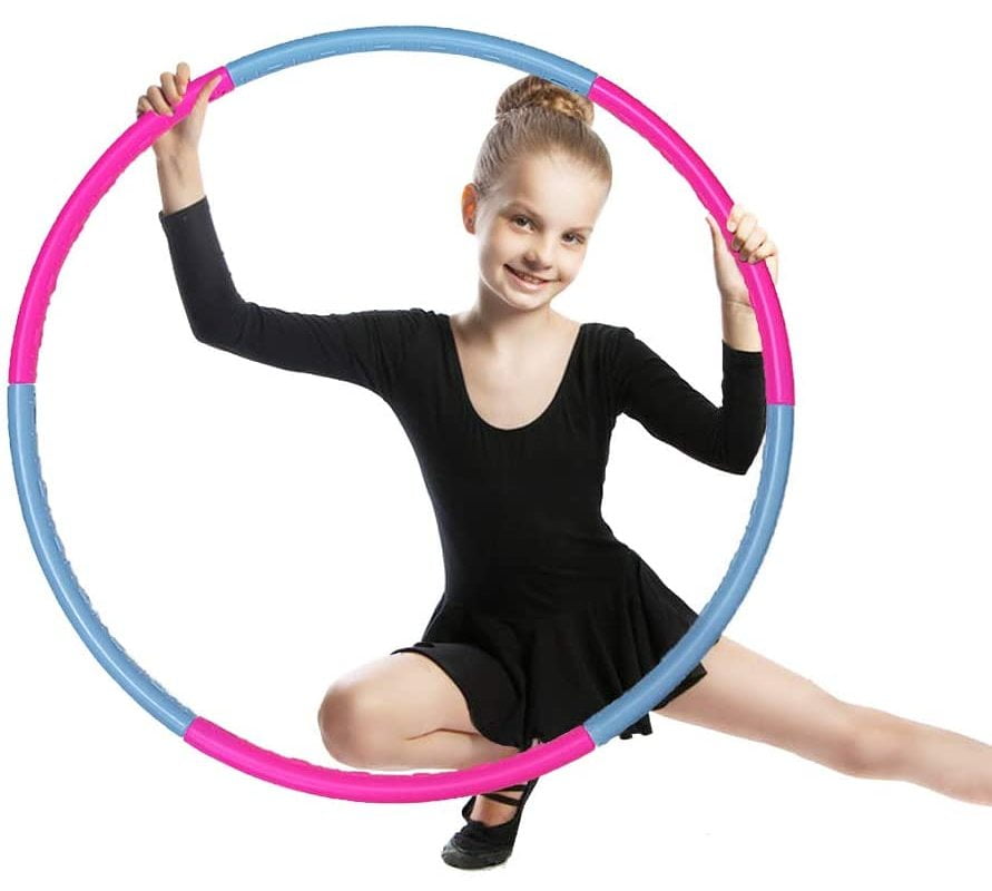 Multicolour Plastic Durable Solid Hula Hoop Children Adult Fitness Gymnastic 