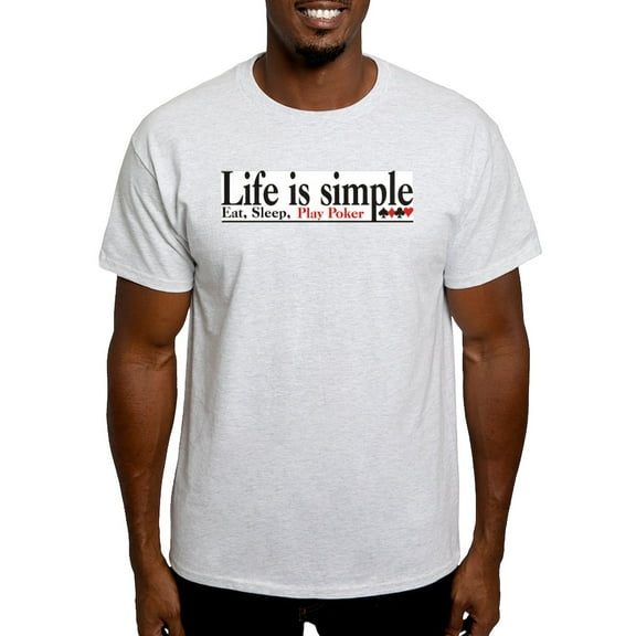 CafePress - Life Is Simple Light T Shirt - Men's Classic Graphic T-Shirt