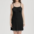 thumbnail image 5 of Women's Self Bra Nightgown Casual Summer Soft Spaghetti Straps Sleeveless Loose Camisoles Sleepwear, S XL, 5 of 7