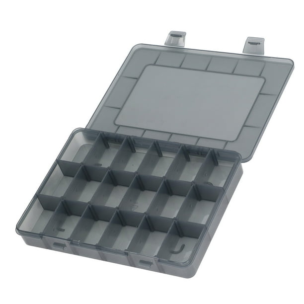 Caja de almacenamiento de hardware, caja de piezas de múltiples compartimentos, organizador de caja de herramientas, organizador de piezas pequeñas, el mejor de su clase