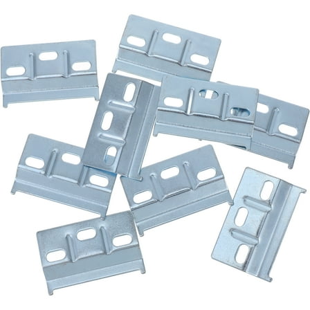 WEAVILUX Brackets For Cabinet Hanging Brackets Silver Wall Mounting Bedroom 10pcs