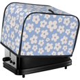 thumbnail image 1 of Toaster Cover 4 Slice Vintage Groovy Flowers Dustproof Bread Maker Cover Fingerprint Bakeware Protection Wide Slot Toaster Bag Reusable Kitchen Small Appliance Cover TC26, 1 of 1