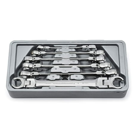 - GearWrench 81911D 6-Piece Flex Flare Nut Wrench Set Metric