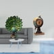 thumbnail image 2 of Elegante Estatua De Globo De Pavo Real, Escultura De Animal, Adorno De Mesa Moderno, Reloj De Escritorio Coleccionable, Artesanía Artística Para Dormitorio, Oficina, Sala De Estar, Estante, 2 of 8