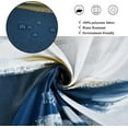 thumbnail image 4 of Navy Blue Shower Curtain, Navy White Gold Brush Strokes Graffiti Oil Painting Modern Art Abstract Bathroom Curtain Waterproof Fabric Machine Washable with Hooks, 84" Wx72 L, 4 of 6