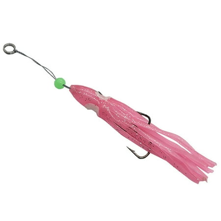 16cm/8g Silicone Squid Bait Sharp Vivid Swim Double Hook Octopus Skirt Bait Fishing Tool