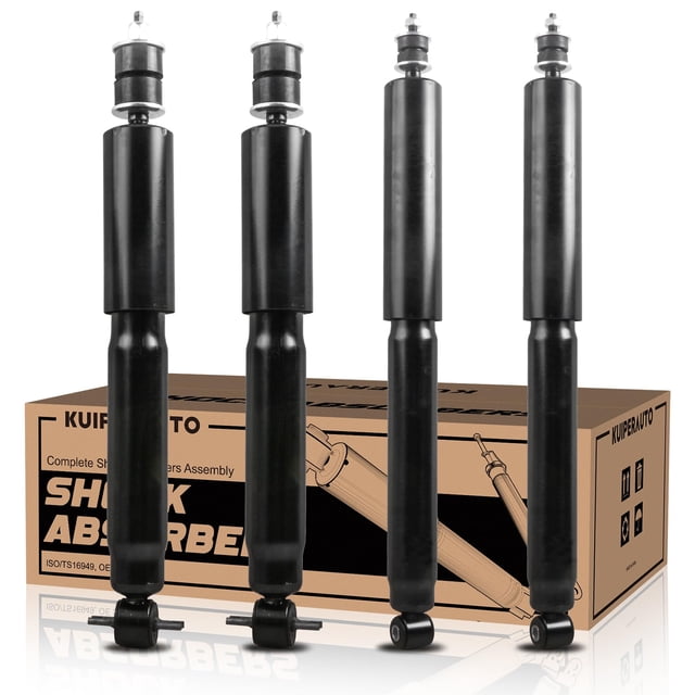 KUIPERAUTO Front and Rear Complete Shock Absorbers Struts Assembly Set 37132 344374 37131 344367 Compatible for Ford F-150 RWD 1998 1999 2000 2001 2002 2003 Shocks strut Assemblies Replacement 4PCS