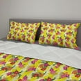 thumbnail image 2 of Hibiscus Comforter & Sham Bedding Set, Exotic Blooms in Vibrant Tones Hawaiian Flowers Aloha Tropical Plants Botanical, 3 pcs Duvet Set Microfiber Filling Quilt, 5 Sizes, Multicolour, by Ambesonne, 2 of 4