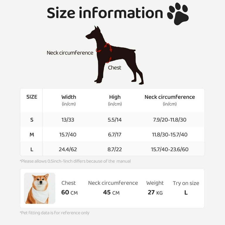 Lukts Dog Bandanas Double Layer Fabric pet Scarf Durable for Dog cat Birthday Farm Corgi German Shepherd Small Walmart