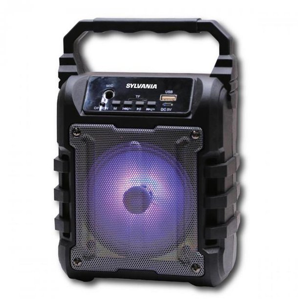 Sylvania SP389 Bluetooth FM USB Speaker with LED Lights