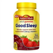 Nature Made Good Sleep Adult Gummies Dreamy Strawberry, 60 Ea, 6 Pack