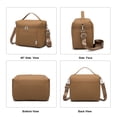 thumbnail image 6 of NOL Natural Organic Lifestyle Insulated Lunch Bags for Women Cooler Bag Lightweight Nylon Waterproof Lunch Box For Work (Small,Brown), 6 of 7