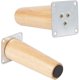 thumbnail image 2 of 1,2 mm de grosor, paquete de 2 patas para muebles Placas de montaje, placas de fijación de patas de sofá de resistencia industrial con tornillos, refuerzan las reparaciones de muebles dañados y débil, 2 of 3