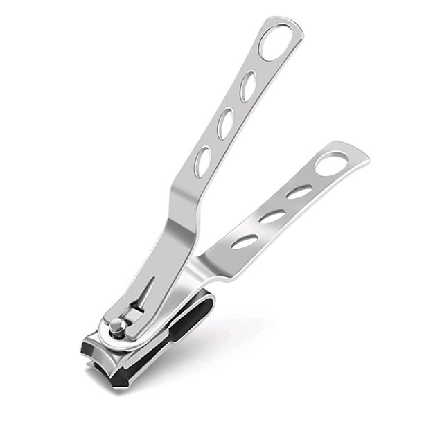 Tijeras para uñas de dedos Cortauñas de punta de acero inoxidable Herramienta de pedicura profesional