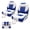 Blue, variant on Boat Seats Low Back, Folding Boat Seats Included 2 Pack Stainless Steel Screws, Dustproof and Waterproof Cover, Fold-Down Fishing seats, Blue