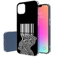 thumbnail image 1 of TalkingCase Slim Case for Apple iPhone 14, Slim Thin Gel Tpu Cover, Trippy Bracode Print, Light Weight, Flexible, Soft, Anti-Scratch, Printed in USA, 1 of 7
