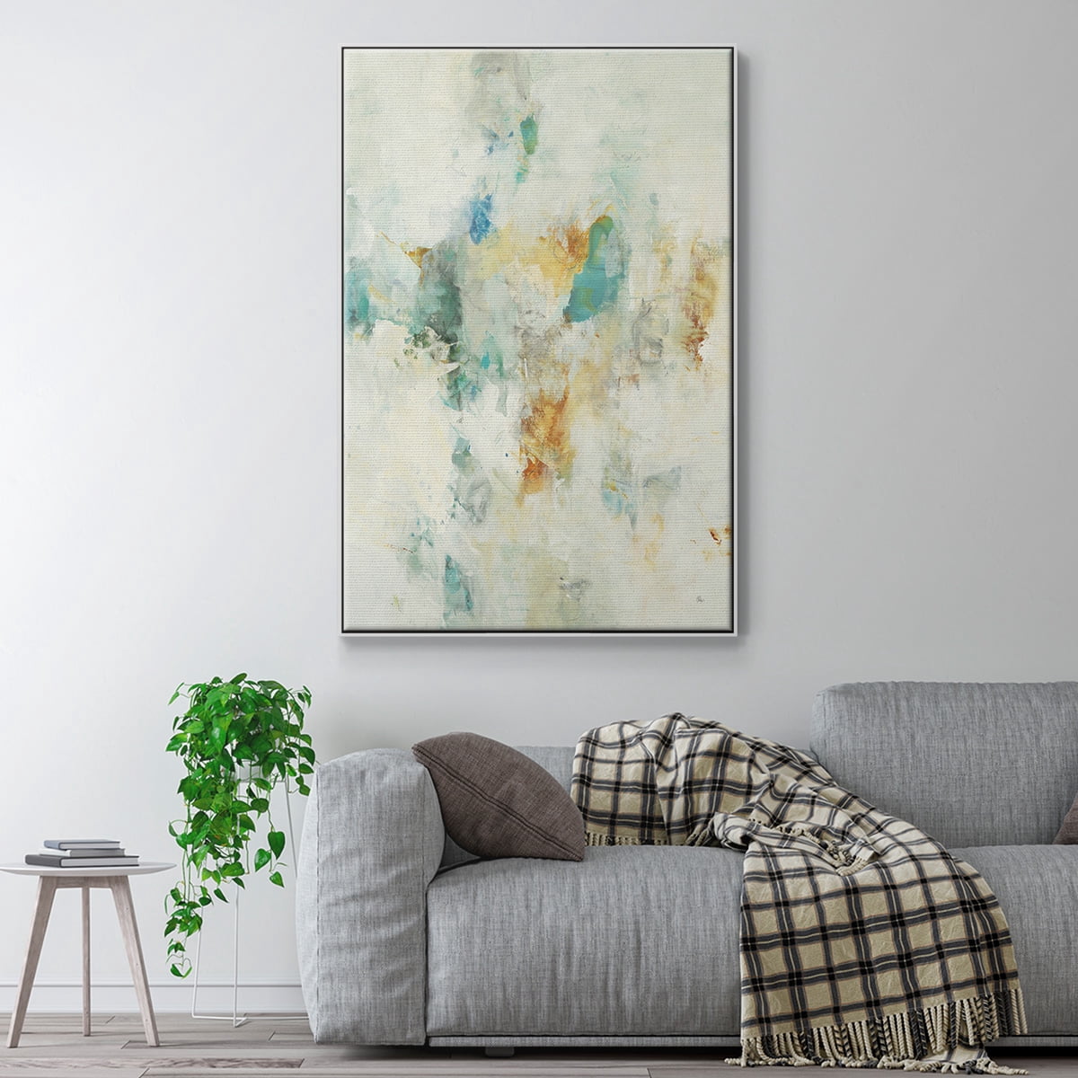 Let's Dance Framed Premium Gallery Wrapped Canvas - Ready to Hang - 25 x 37 - White Floating Frame