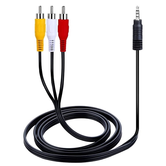 Cable de Audio y Video 3.5mm a RCA 1.5m Videocámara