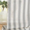 thumbnail image 2 of Cortinas de cocina Jinchan de lino a rayas, 36 cm, 2 paneles, 2 of 8
