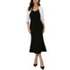 thumbnail image 2 of Inspire Chic Cárdigan de Chiffon Corto para Mujer con Mangas 3/4 y Adorno de Lentejuelas Blanco XL, 2 of 6