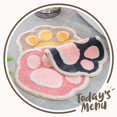 thumbnail image 2 of Cat Paw Bath Rug Bathroom Rug Bath Mat Non-Slip Soft Shower Rug Plush Microfiber Water Absorbent Thick Shaggy Floor Mats, Machine Washable, Pink, 2 of 7