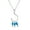 Blue, variant on Three Fish Necklace Women's Fashion Style Short Clavicle Chain