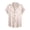 Apricot, variant on sunsanly Summer Men Shirt Turn-down Collar Single-breasted Short Sleeve Loose Solid Color Satin Applique Button Casual Daily Wear Mid Length Top