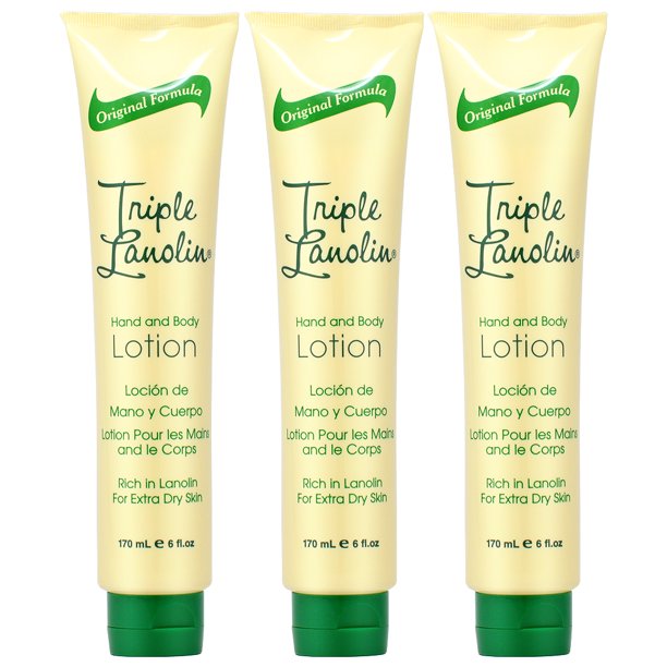 Triple Lanolin Original Formula Hand and Body Lotion 6oz (Pack of 3