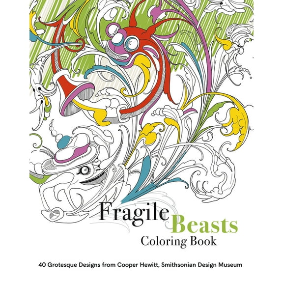 Fragile Beasts Coloring Book, (Paperback)